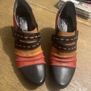 L 'Artiste Spring Step Wondrous Color Block Slip-on Bootie Size 41 US 10.5